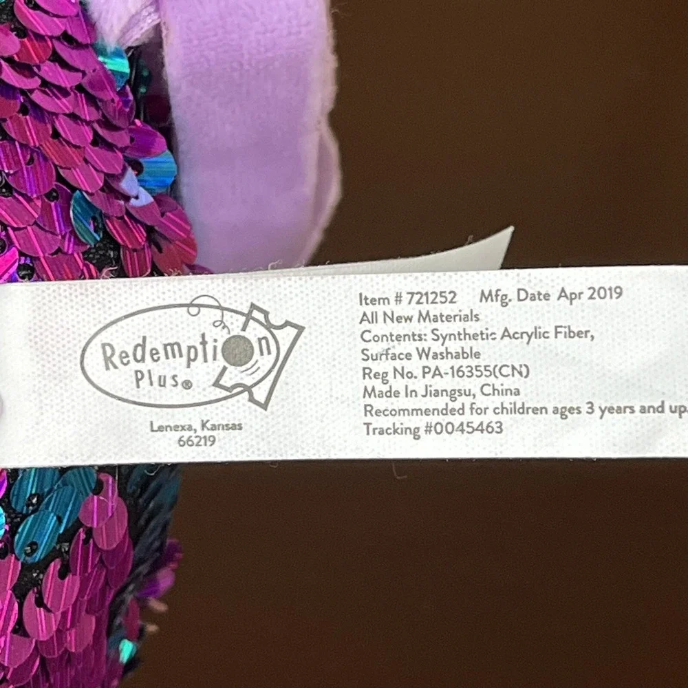 Llama Donkey Alpaca Plush Flip Reversible Sequins Stuffed Animal 2019 Redemption